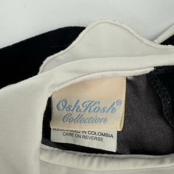 Vintage Oshkosh Collection Velvet Dress Size 4 90's Black Christmas Nutcracker - Picture 8 of 16